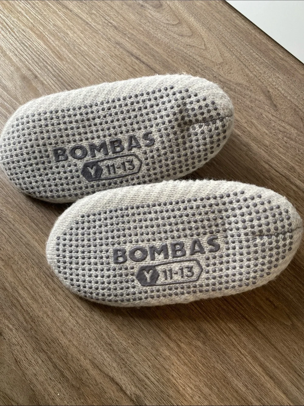 Bombas Cream Plaid Kids Slipper Boots with Blue Heel Loop